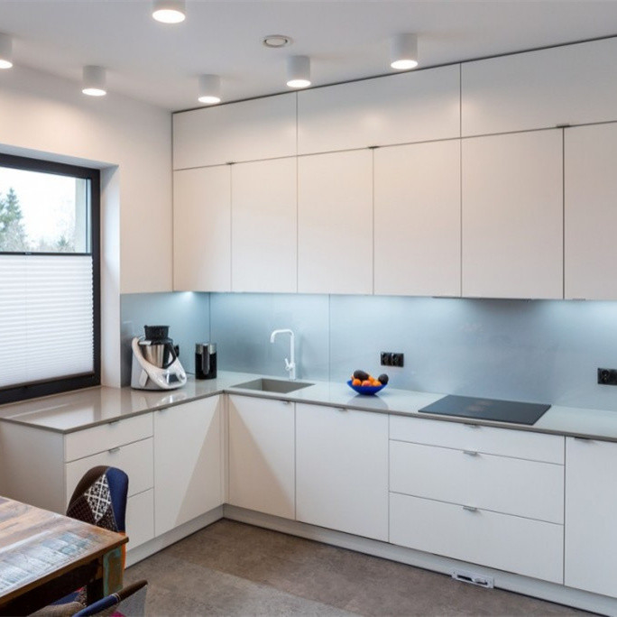 Najnowsza nowoczesna szafka ścienna w kształcie litery U. Nowoczesna szafka ścienna kuchenna do apartamentu Villa Home